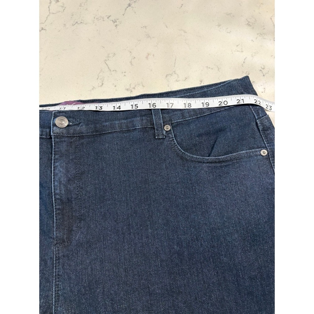 Gloria Vanderbilt Amanda Relaxed Fit Dark Blue Jeans Size 22W Short NWT - Picture 5 of 9